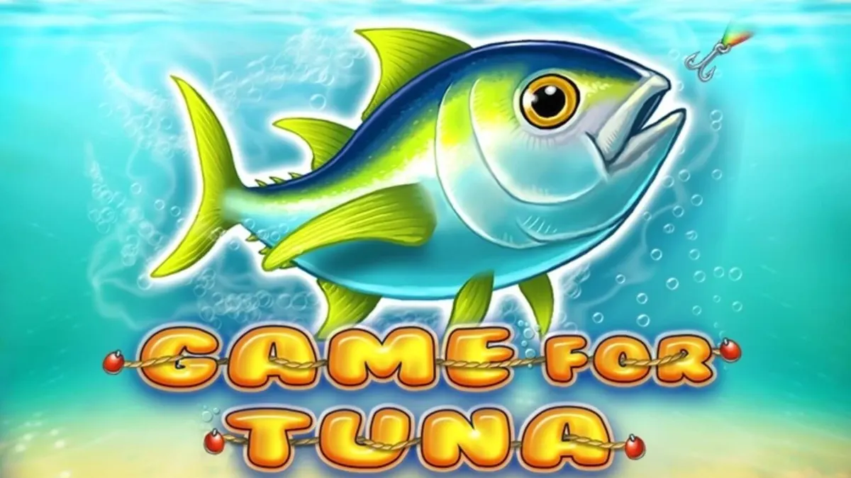 Interface do jogo de slot Game For Tuna com tema de pesca submarina